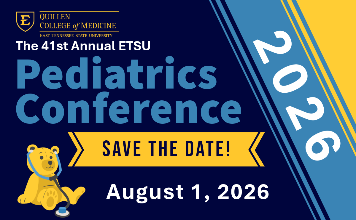 41st Annual ETSU Pediatrics Conference Banner